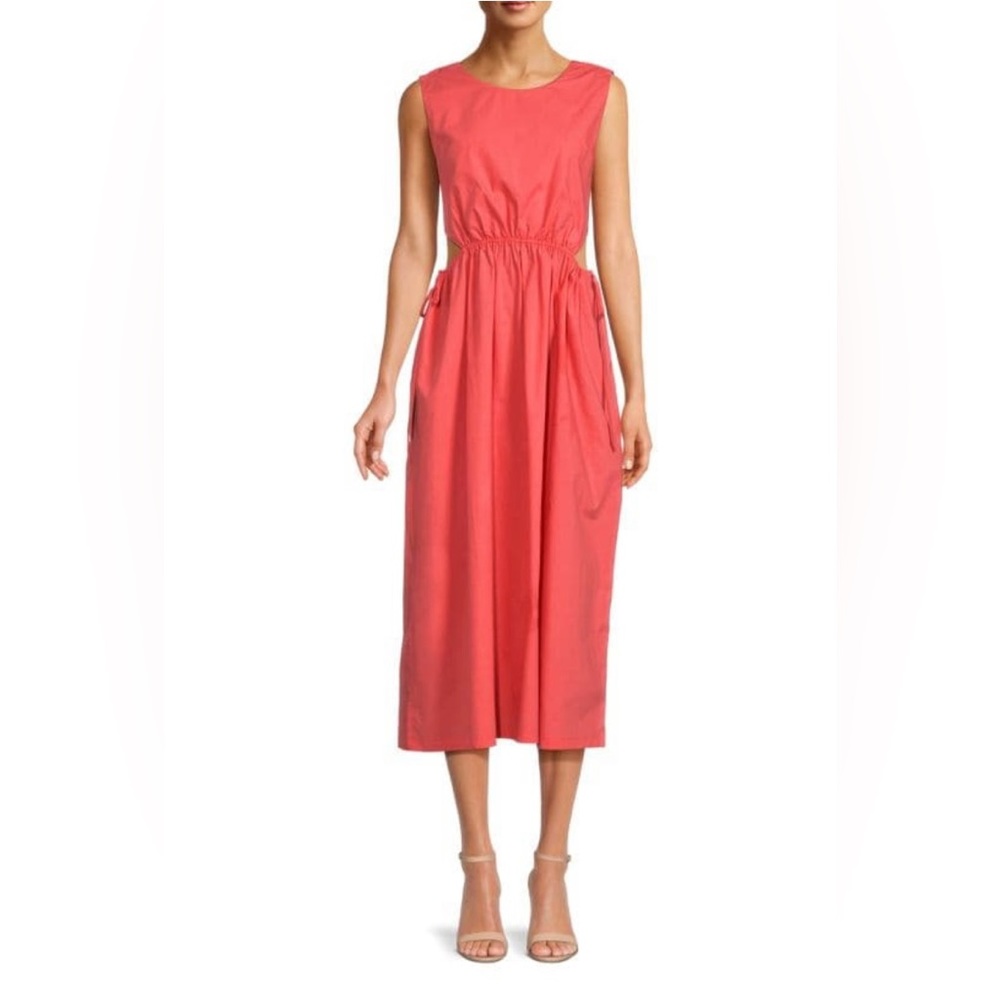 Yvette Cutout Drawstring Midi Dress